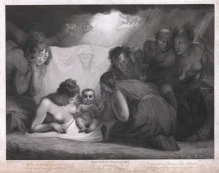 El infante Shakespeare atendido por la naturaleza y las pasiones de la serie La Galería Shakespeare